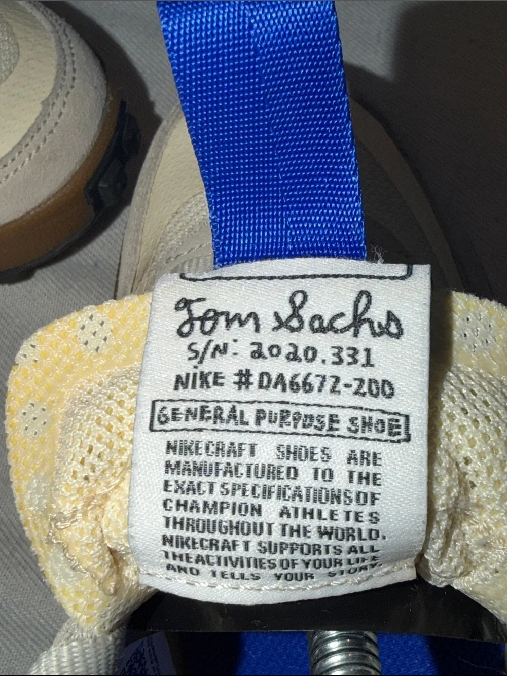 Tom Sachs Nike Craft General Purpose Shoe SZ  7.5